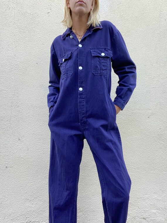 Vintage KLM Indigo Jumpsuit