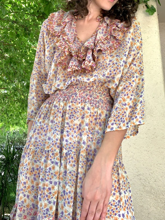 Vintage Diane Freis Floral Dress