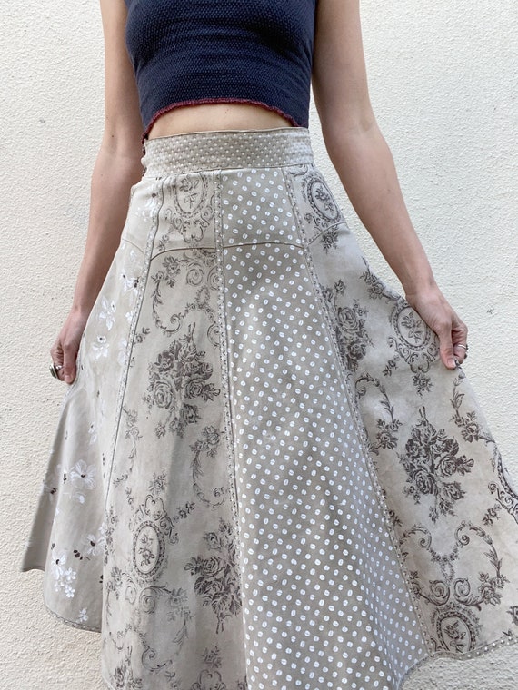 Vintage Suede Skirt