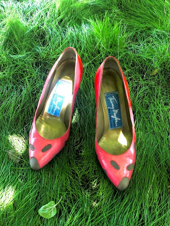 Vintage Thierry Mugler Ladybug Heels - image 3