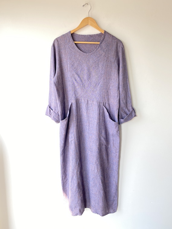 Flax Lavender Linen Dress