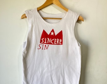 Vintage Margaret Kilgallen Sincere Sin Cut Tee