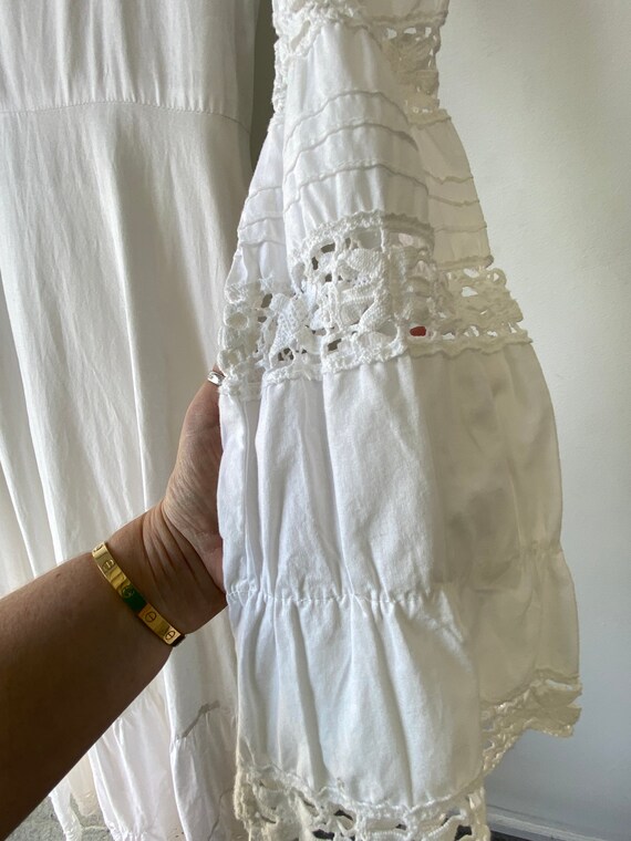 Very Early Vintage Laura Ashley Wedding Dress - image 7