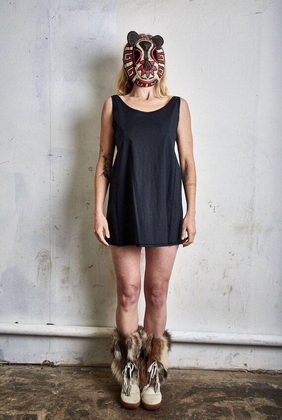 Issey Miyake Little Black Open Back Dress