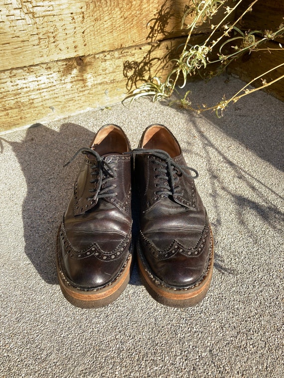 Vintage Dries Van Noten Black Wing Tip Oxford schoenen Dames - Etsy België