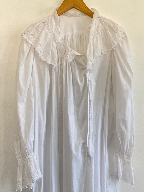 Antique Victorian Nightgown Dress - image 2