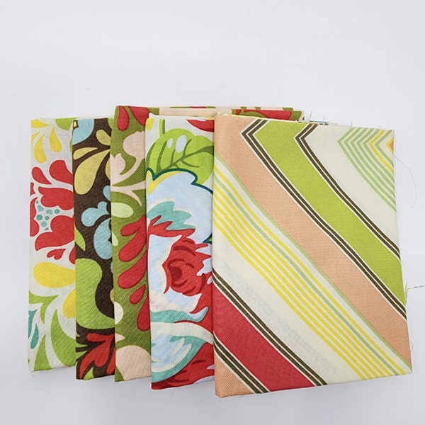 Heather Bailey- Fresh Cut FQ Bundle 5 Fat Quarters Discontinued7