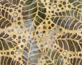 Sandy Isle Bali Batik, Benertex Bali Batiks, Cane Leaf Tan