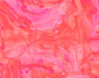 1/2 yard Sweet and Juicy Pink Watercolor Blender Quilting Fabric Sewing Fabric by the Yard,