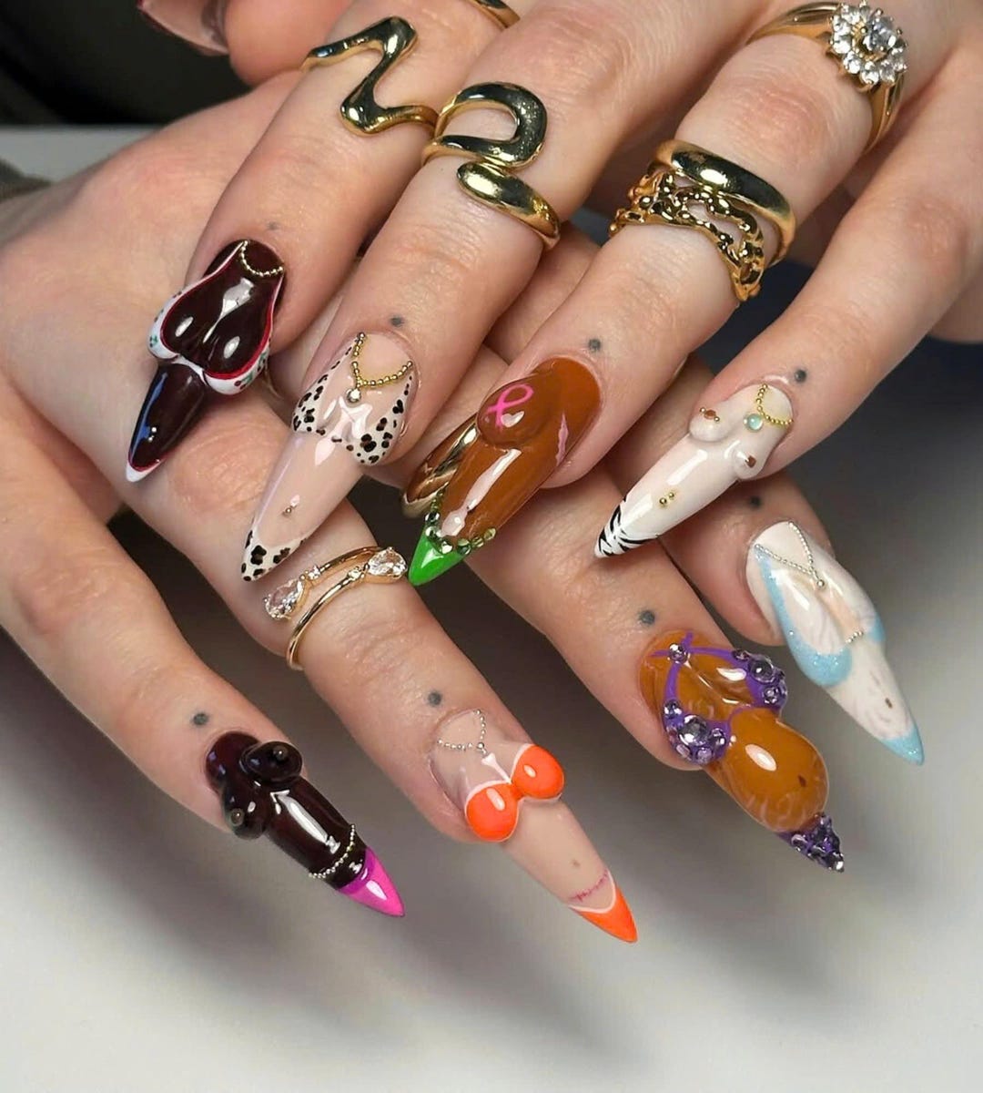 付け爪 fake nails マニキュアの爪 ネイルアートの装飾 ネイルチップ il_1080xN.7221553320_rwmk.jpg