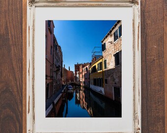Venice canal photo for wall art - Venezia photography for home decor - Venice Italy travel photography - Venezia Italia art for home
