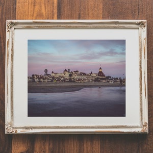 Sunset photography, Hotel del Coronado, San Diego wall art, California wall art, Beach photography, photo prints, home decor, wall art