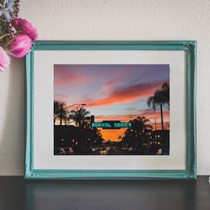 Letrero de neón de Normal Heights - Foto de puesta de sol - Decoración del hogar en San Diego imagen 3