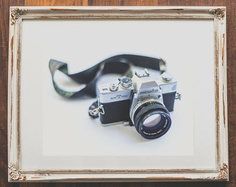 Fotografía vintage de cámara Minolta – Arte mural de fotografía analógica