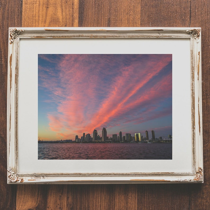 San Diego Wall Art Sunset Photography for Home Decor Etsy