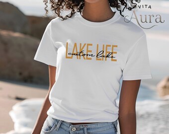Personalized Lake Life Shirt, Custom Summer Vacation Tee