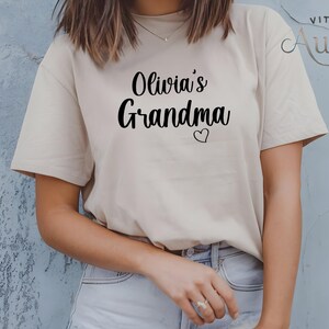Personalized Grandma Shirt, Custom Grandma Shirt, Mother&#39;s Day Gift, Grandma Birthday Gift, Gift For Mama, New Grandma Shirt, Mom Shirt