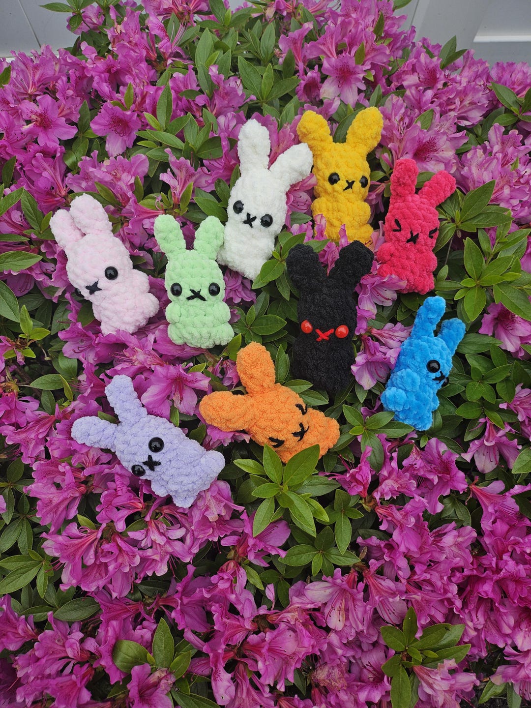 Rubby Rabbit Crochet Ruby the Rainbow Rabbit - Amigurumi Crochet Plush - Etsy