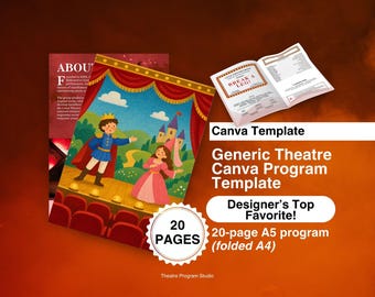 Generisk teaterprogram Canva-mall