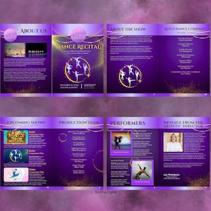 Ballet Recital, Dance Recital Poster and Program, Fully Editable on ...