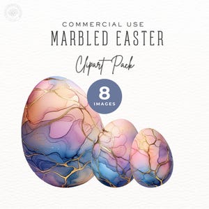 Aquarell Ostereier Clipart, Alkohol Tinte, Bunte Frühling Eier, Digital Download PNG, Blumen Illustrationen für das Basteln DDC007