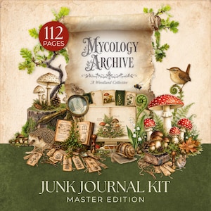 The Mycology Archive Junk Journal Kit | Mega Bundle | Printable | Digital Download