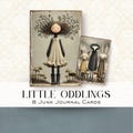 Little Oddlings Printable Cards | Whimsical Storybook Art Junk Journal Kit | Dark Cottagecore Ephemera | Vintage Fairy Tale Printables product logo