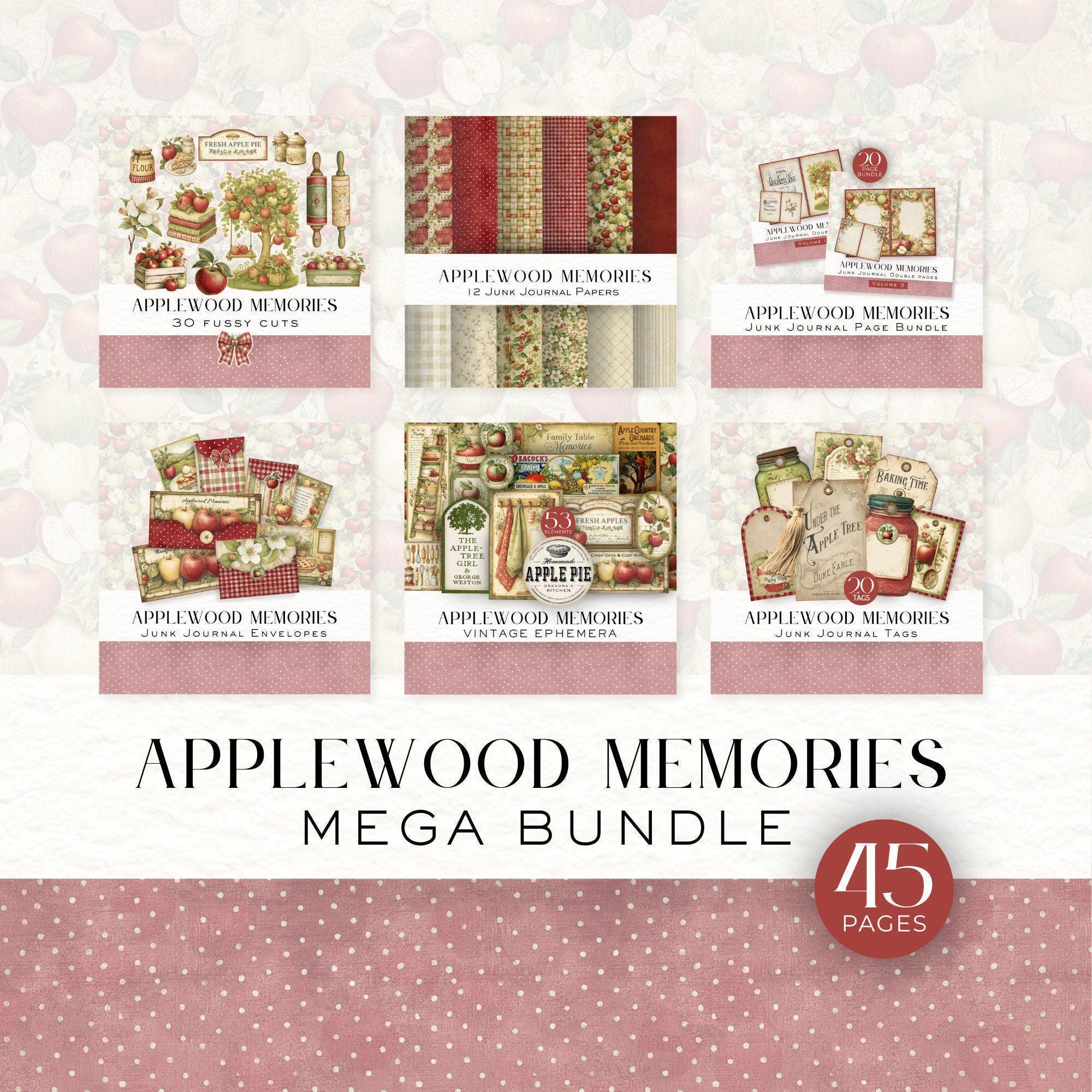 MEGA Bundle Applewood Memories Junk Journal Bundle, Vintage Printable ...