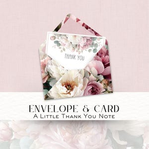 Floral Thank You Envelope & Cards | Junk Journal Gratitude Ephemera