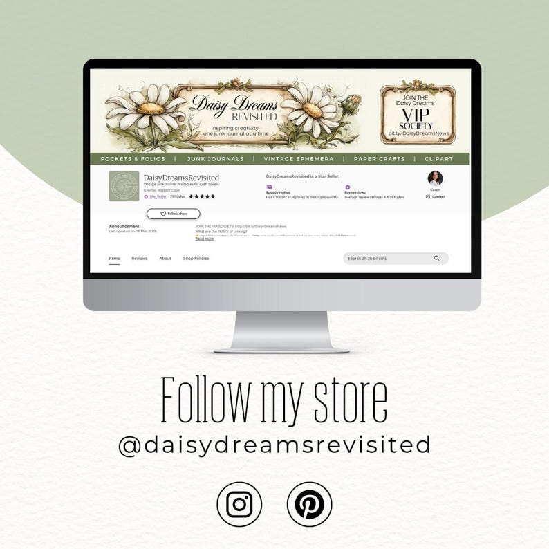 Bumblebees and Daisies Junk Journal Cards, Vintage Ephemera, Scrapbooking Kit, Digital Download, Honey Bee Crafts image 8