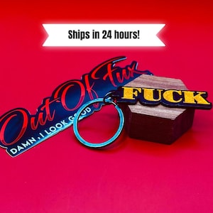 Inappropriate Keychain: Sarcastic Stainless Steel Keychain
