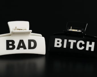 Bad Bitch Claw Clip: Strong Everyday Clip in Solid or Checkered