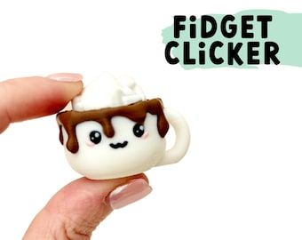 Hot Chocolate Mug Fidget Clicker | Sensory Toy Gift