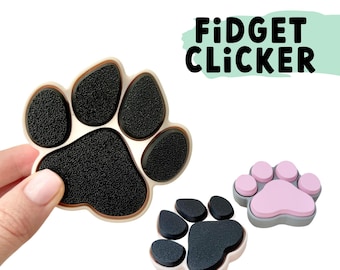Pet Paw Clicker Fidget Toy | Sensory Calming Tool