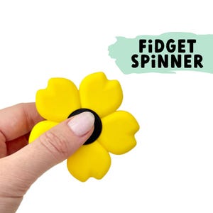 Sunflower Spinner | Floral Sensory Fidget Toy | Tactile Stim Spinner for Calm & Focus