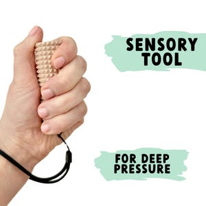 Rodillo antiestrés FlexiGrip / Herramienta sensorial texturizada para presión profunda / Juguete táctil firme / Juguete antiestrés portátil para adolescentes y adultos