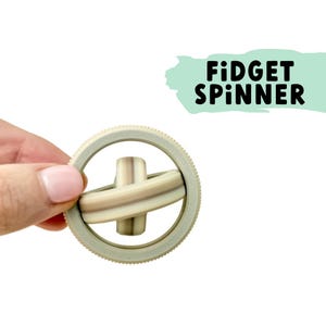 RidgeSpin Fidget Spinner | Textured Gyro Spinner for Focus & Sensory Play | Quiet Spinner for Work or School