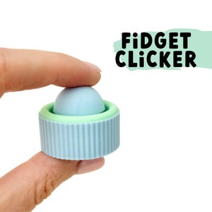 Push Clicker Fidget Toy | Compact Sensory Clicker for Focus | Small Fidget for Kids and Adults