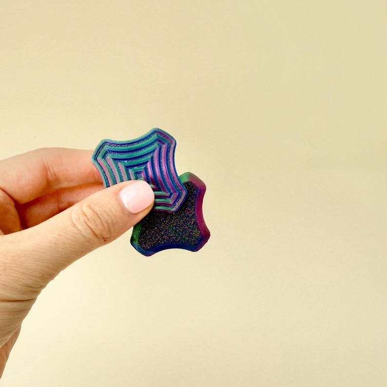 Fidget toy made from 3D-printed plastic in a compact design