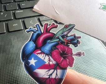 Puerto Rico Flag Stickers, Pegatinas Vinyl stickers Pack