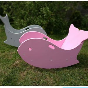 Kids Rocking Chair for Reading, Toddler Git, Pink Children's Rocker, Wooden Rocker. 5th birthday gift