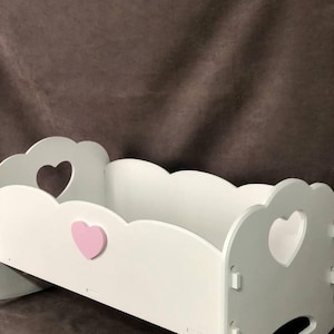 Wiege für Baby, Puppenbett, Wiege, Korbwiege, Babybett, Korbwiege, Geschenk für Tochter, Wiege für Baby, Kinderzimmer, Puppenbett,