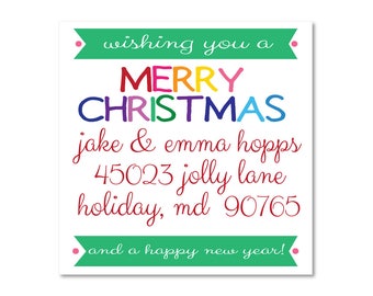 custom return address labels stickers fancy etsy