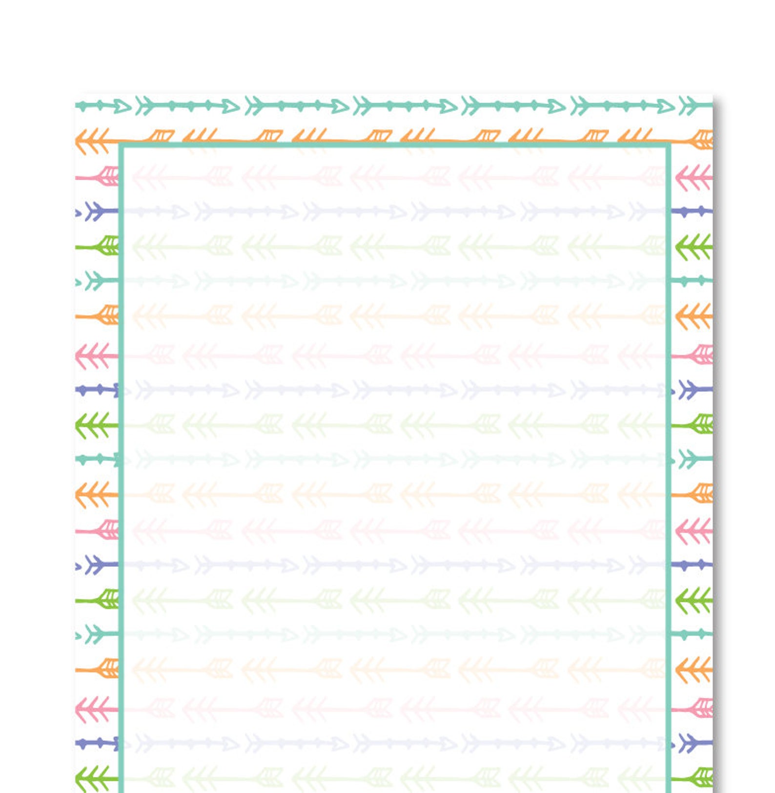 Personalized Notepadarrows Etsy