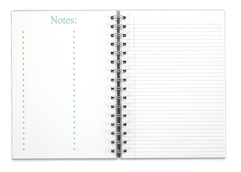 Personalized Monthly Planner Monogrammed Notebook Etsy