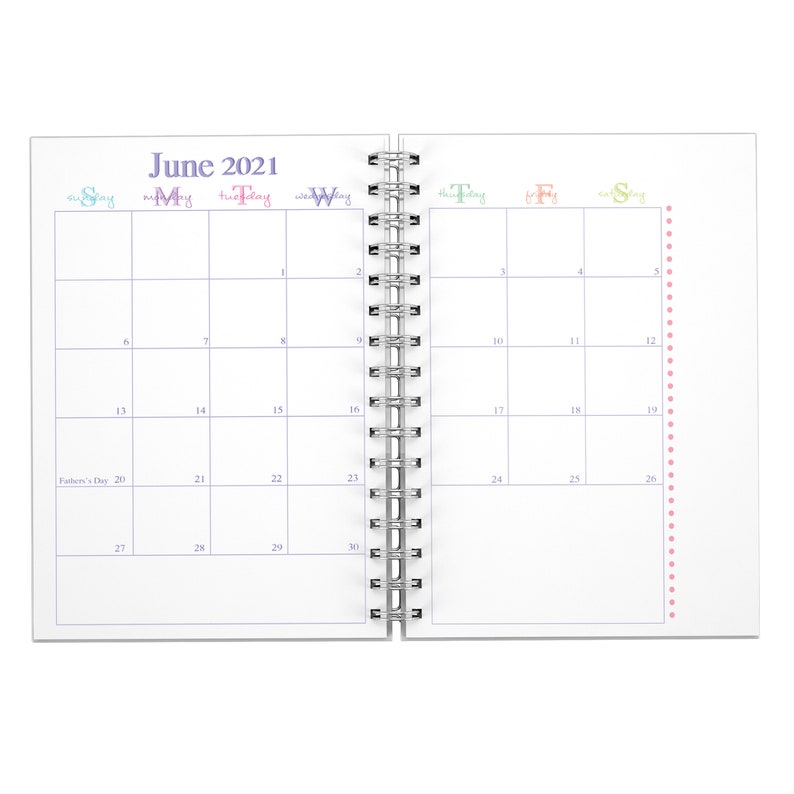 Personalized Monthly Planner Monogrammed Notebook Etsy