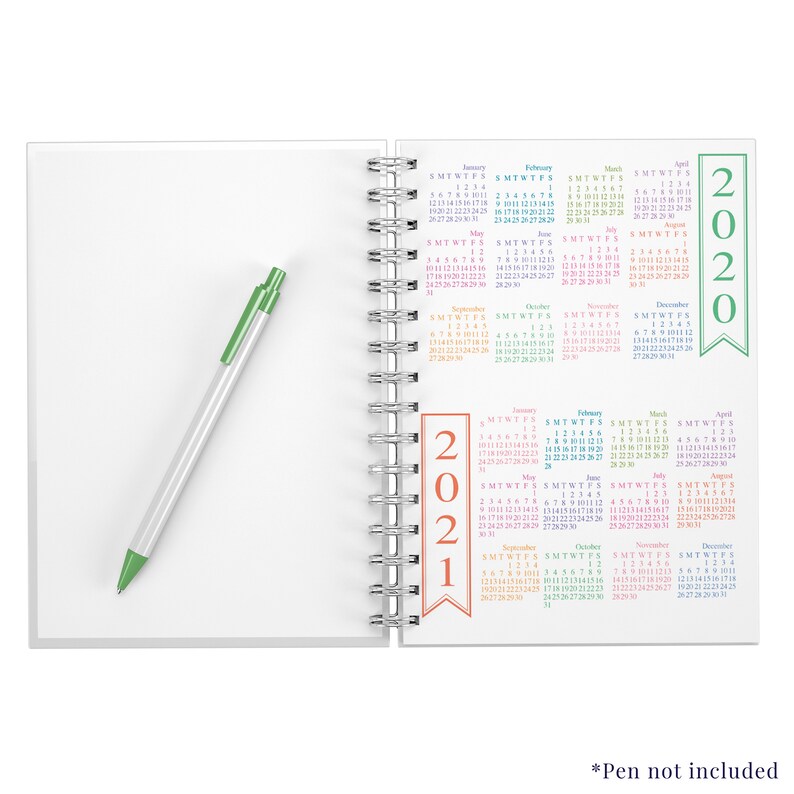 Personalized Monthly Planner Monogrammed Notebook Etsy