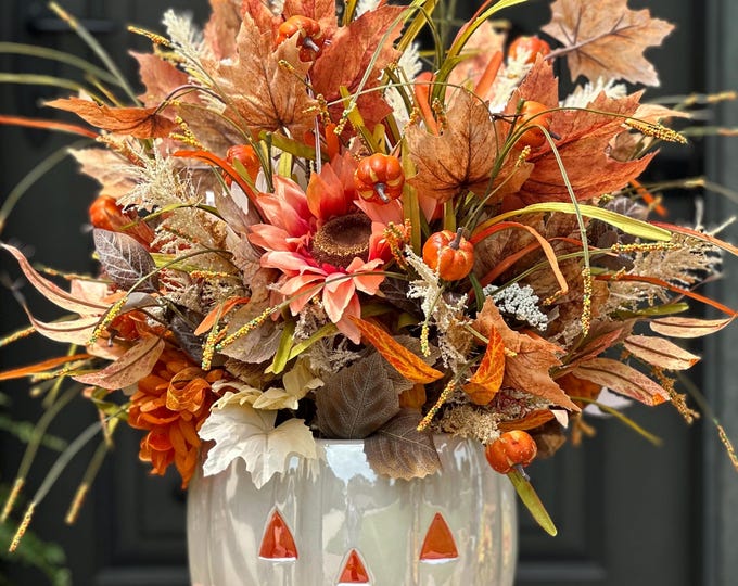 Pumkin Centerpiece, Fall Centerpiece, Fall Pumpkin Centerpiece, Fall ...