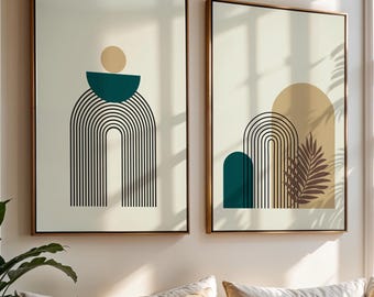 Neutrale Wandkunst, moderne abstrakte Wandkunst, beige minimale Wanddekoration für Wohnzimmer