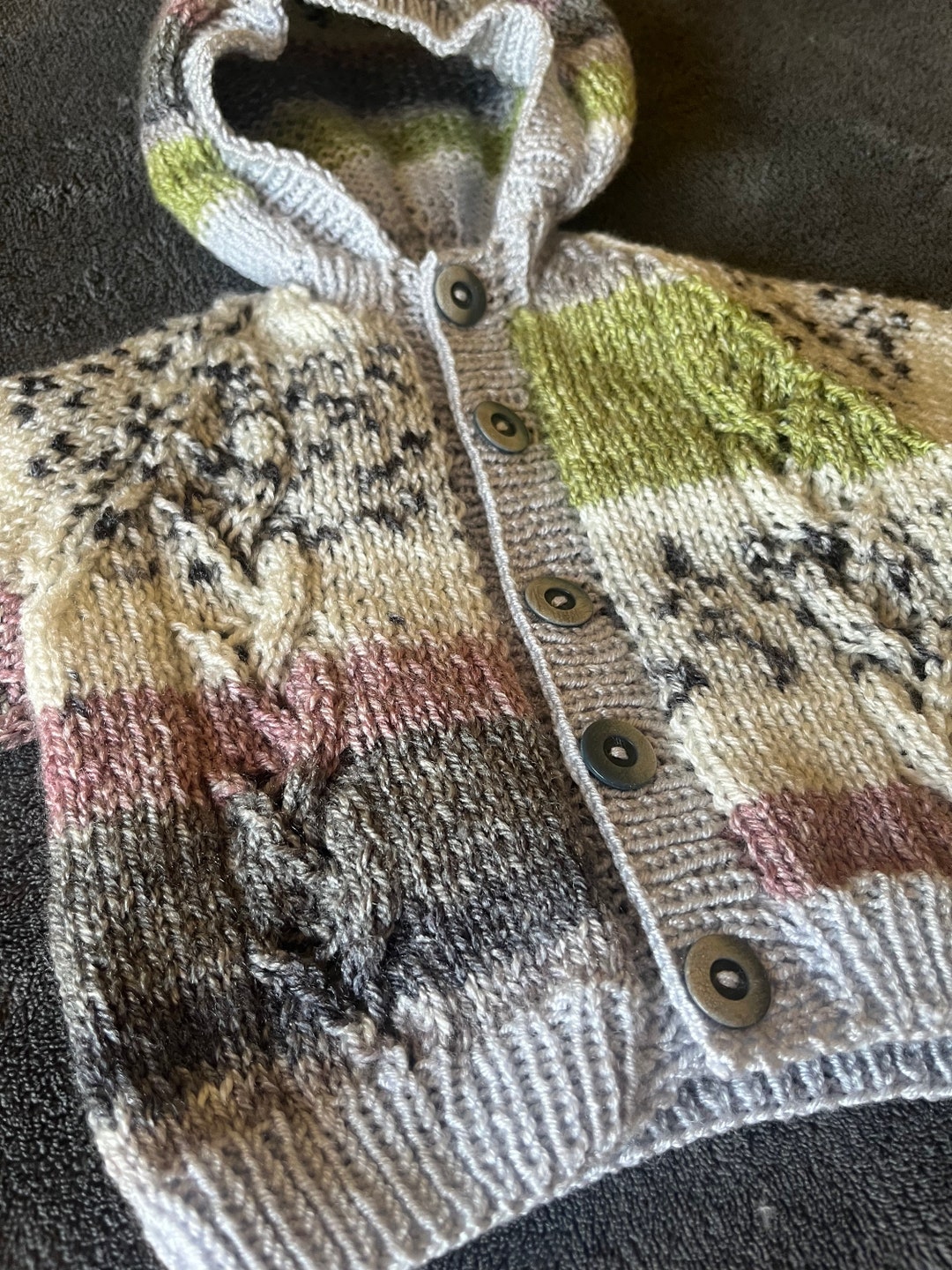 Baby Cardigan 36 Months Hand Knitted Etsy UK